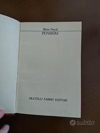 Libro "Pensieri" di Blaise Pascal 