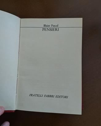 Libro "Pensieri" di Blaise Pascal 