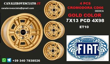 Cromodora CD66 7x13 ORO 4x98 Fiat 124 128 X1/9