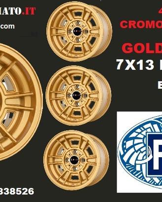 Cromodora CD66 7x13 ORO 4x98 Fiat 124 128 X1/9