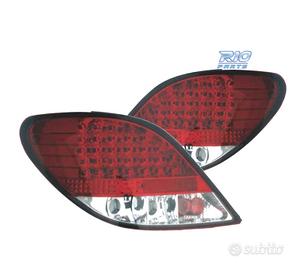 FANALI PER PEUGEOT 207 06-12 LED ROSSO CROMATO