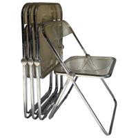 Sedie plia in plastica set da 4
