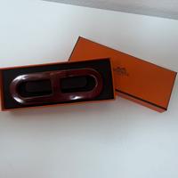 HERMES fibbia nuova originale ferma foulard