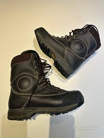 Stivali militari marroni Vibram