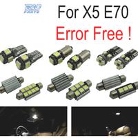 KIT 21 LAMPADE LED INTERNE BMW X5 E70 07-13