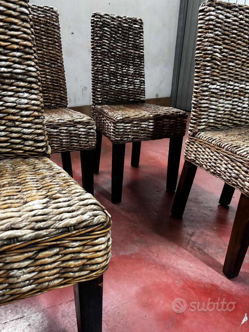 Sedie Banano Intrecciato Midollino Sedie