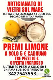 SPREMI LIMONE  VIETRESE TERRACOTTA SMALTATA