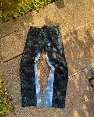 Jeans flared/flare blu e neri