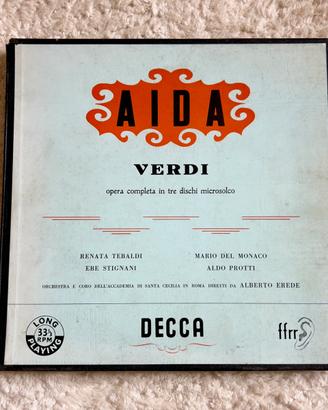 Aida Verdi Box 3 Vinili Decca LXT 2735-37 Tebaldi