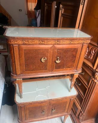 Coppia  comodini vintage