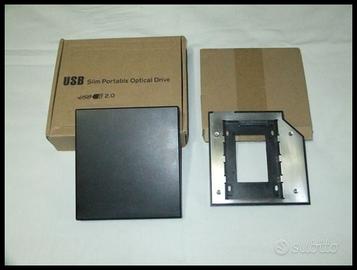 HARD DRIVE CADDY HHD SSD & UNITA ESTERNA CDDVDROM