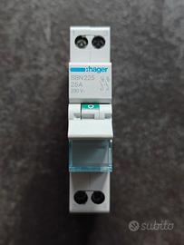 Sezionatore 2 Poli 25A 1 Modulo Hager SBN225