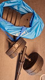 SET MANUBRI PESI BILANCIERE