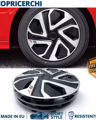 4 Copricerchi per OPEL 14'' Pollici 15 Razze