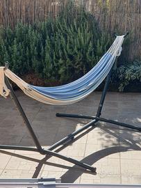 Amaca da giardino campeggio con supporto