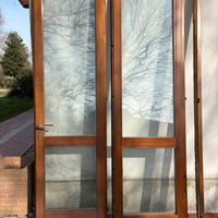 Porta legno massello. Luce 255x140 cm