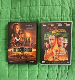 2 DVD il re scorpione + il tesoro dell'amazzonia