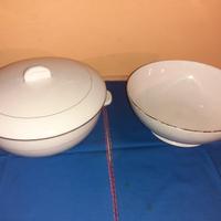 Coppia Zuppiera d'epoca Società di Ceramica italia