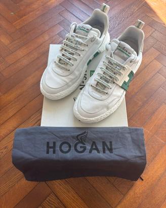 Scarpe Hogan-3R Uomo ORIGINALI Pelle Bianca 8.5