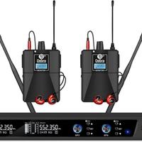 In-ear wireless con trasmettitore e 2 ricevitori