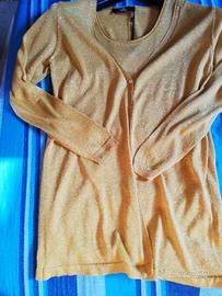 Top e cardigan dorati tg.S di Compagnia Italiana 