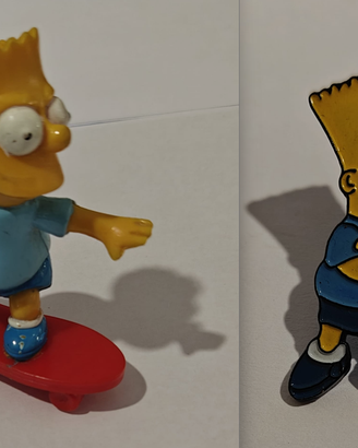 Bart Simpson: in skateboard 1990 e in rara pin