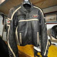 Giubotto in pelle moto marca IXS taglia 52