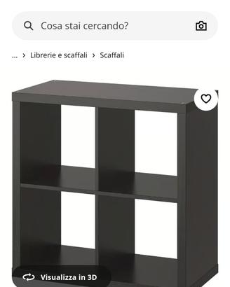 libreria a scaffali ikea