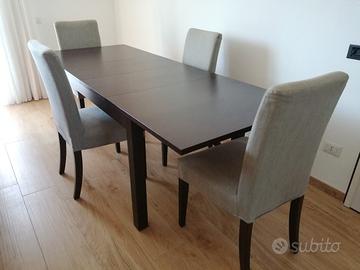 Tavolo con 4 Sedie IKEA BJURSTA Allungabile
