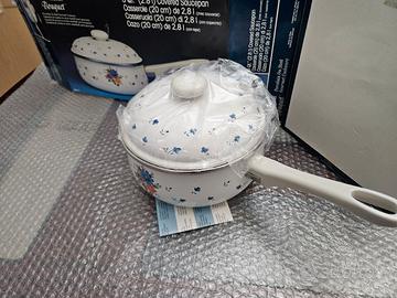 casseruola  in acciaio smaltato Provincial bouquet