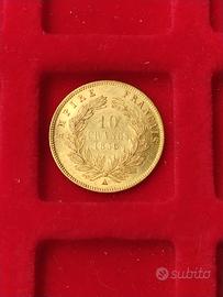 Francia 19 Franchi 1856 oro Napoleone III.