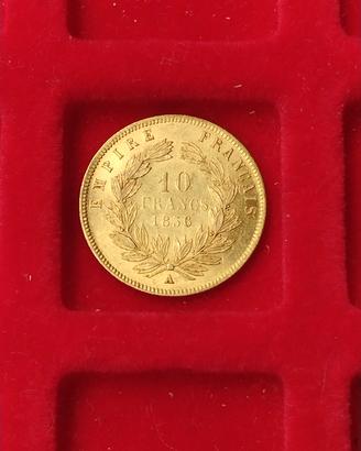 Francia 19 Franchi 1856 oro Napoleone III.