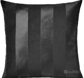 2 federe 50x50 nere cotone e viscosa nuove Ikea