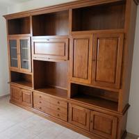 Parete soggiorno in vero legno prezzo trattabile