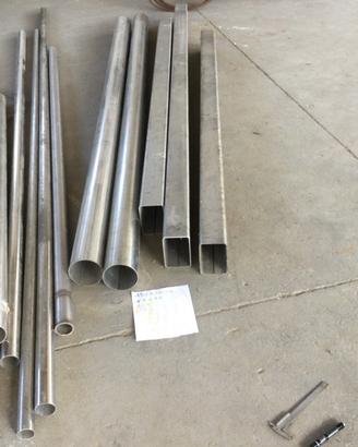 Acciaio inox vari spezzoni tubolari e tondi