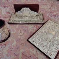 Set da scrivania cesellato a mano - argento 925