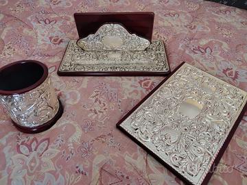 Set da scrivania cesellato a mano - argento 925