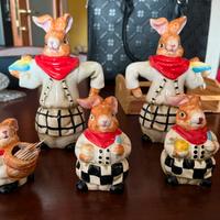 Set condimento vintage da tavolo