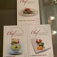 Tre libri con dvd “Chef Academy “