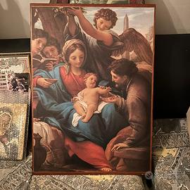 Immagine sacra, stampa su base in legno
