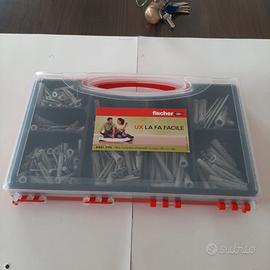 valigetta tasselli Fischer con viti