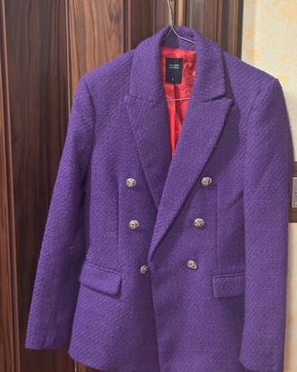 Blazer doppio petto viola