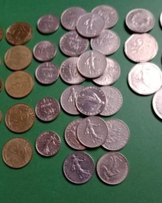 Monete francesi pre euro e 1 buono Camera Commerci