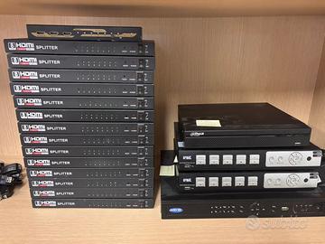 DVR NVR X VIDEOSORVEGLIANZA + SPLITTER HDMI
