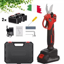 FORBICE A BATTERIA DA POTATURA+VALIGIA+2 BATTERIE
