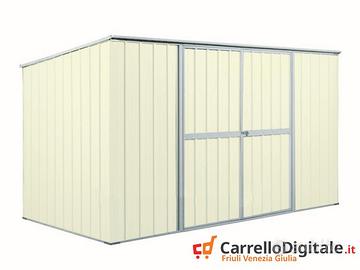 Casetta giardino in Acciaio 345x186 avorio