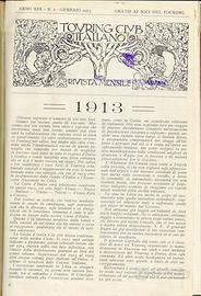 TOURING CLUB ITALIANO - RIVISTA MENSILE 1913-1937