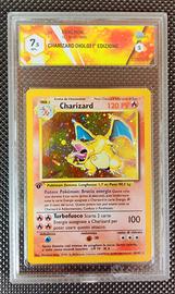 Charizard 4/102 Set Base [GRAAD 7.5] 1° ed ITA