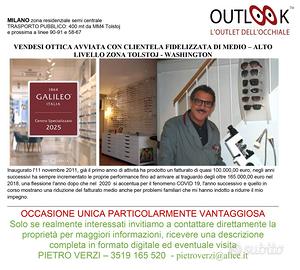 Vendita negozio di ottica a milano