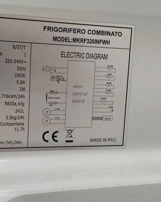 FRIGORIFERO MASTER KITCHEN MKRF320ISTE